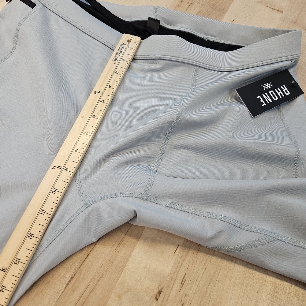 Rhone NWT Compression Thermal Run Fleece Tight Mens Size XLARGE Abyss Gray New - Picture 10 of 13
